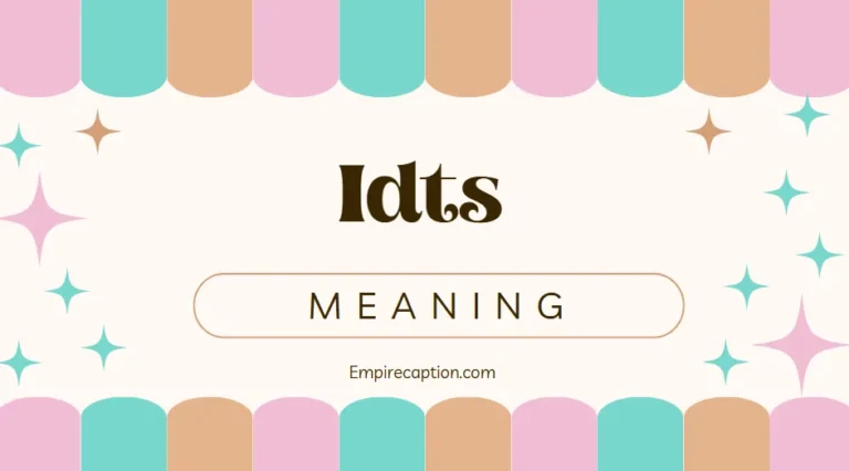 IDTS Meaning A Deep Dive into This Popular Slang Term