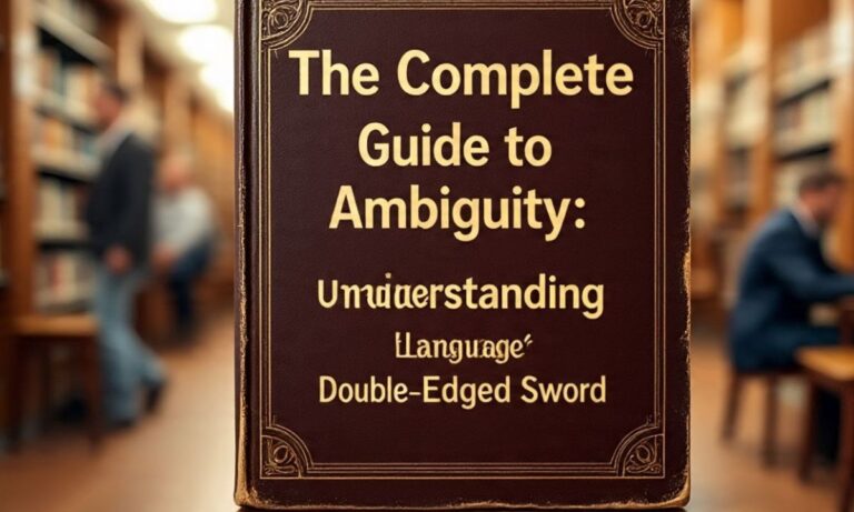 The Complete Guide to Ambiguity: Understanding Language’s Double-Edged Sword