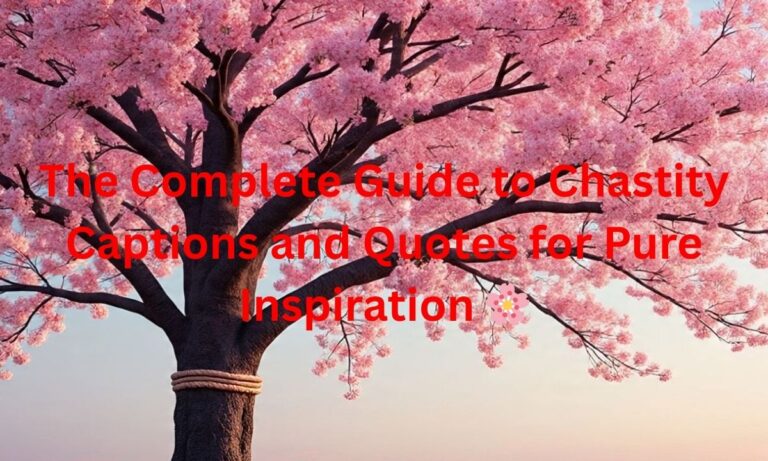 The Complete Guide to Chastity Captions and Quotes for Pure Inspiration 🌸