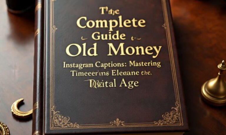 The Complete Guide to Old Money Instagram Captions: Mastering Timeless Elegance in the Digital Age